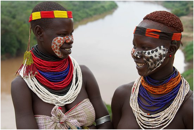 Karo tribe in Ethiopia — renowned for elaborate body painting and artistic cultural expression