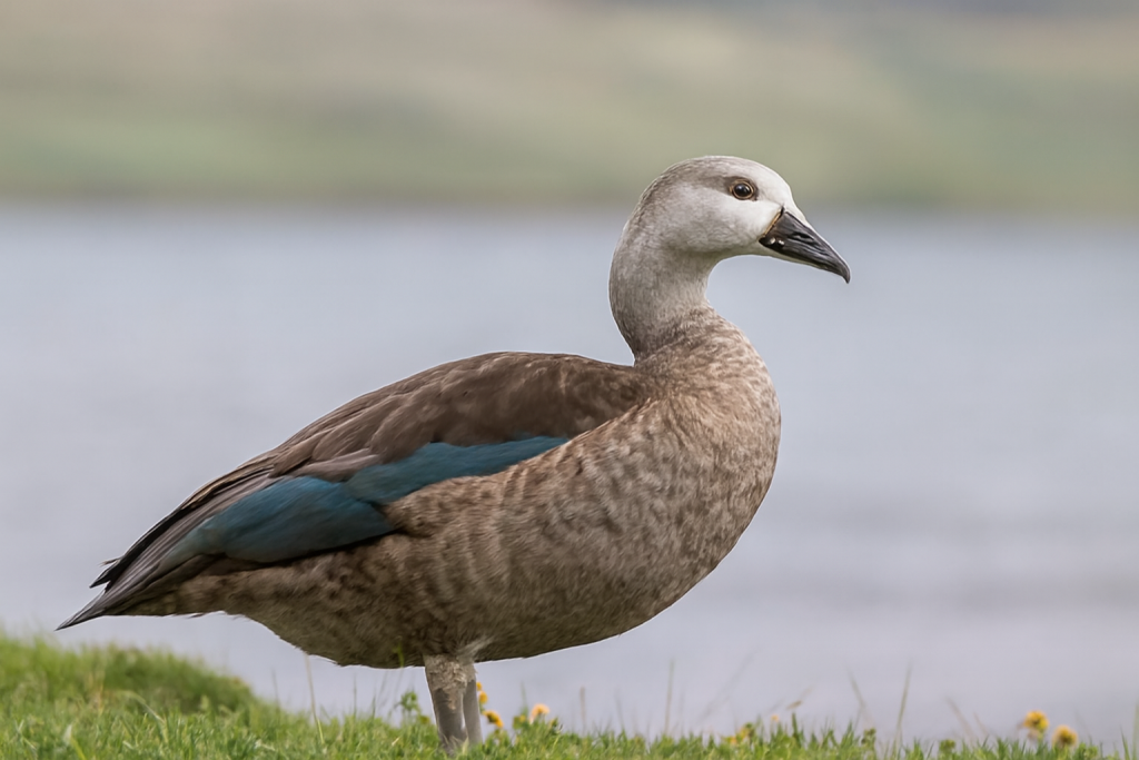 Graceful Blue‑winged Goose, a rare jewel of Ethiopia’s alpine lakes.